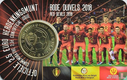 Belgien 2½ Euro 2018 (Coincard - NLD) "Belgian Red Devils 2018" - Bild 1
