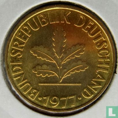 Duitsland 10 pfennig 1977 (D) - Afbeelding 1
