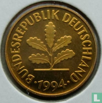 Allemagne 5 pfennig 1994 (J) - Image 1