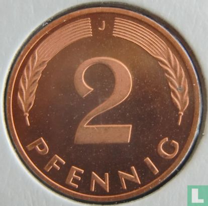 Duitsland 2 pfennig 1998 (J) - Afbeelding 2
