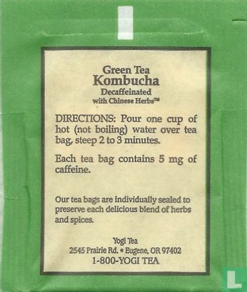 Green Tea Kombucha Decaffeinated - Afbeelding 2