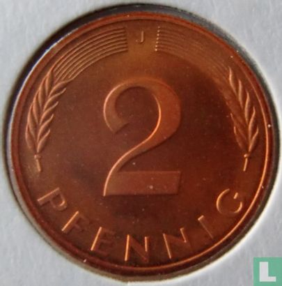 Duitsland 2 pfennig 1980 (J) - Afbeelding 2