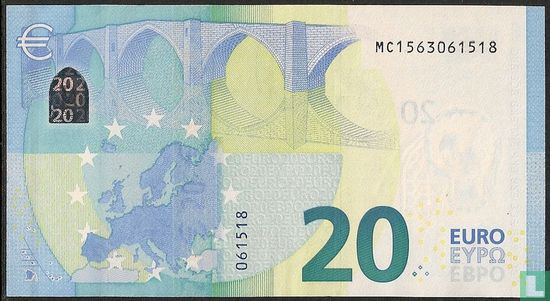 Eurozone 20 euro M - C - Afbeelding 2