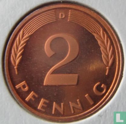 Duitsland 2 pfennig 1979 (D) - Afbeelding 2