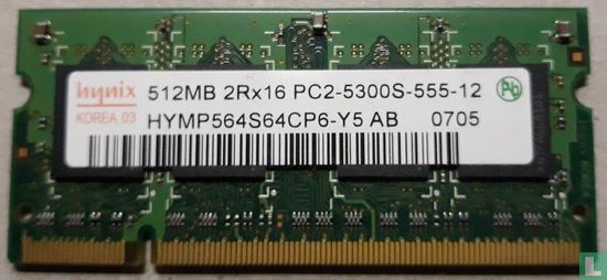 Hynix HYMP564S64CP6-Y5 PC2-5300S-555-12 512MB - Afbeelding 1