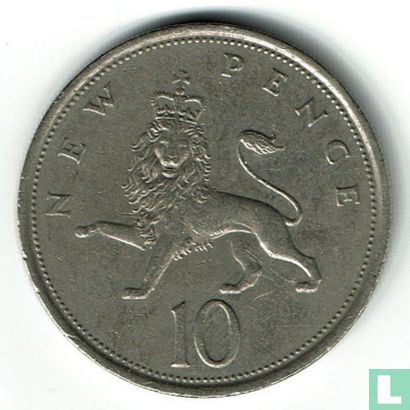 Vereinigtes Königreich 10 New Pence 1973 - Bild 2