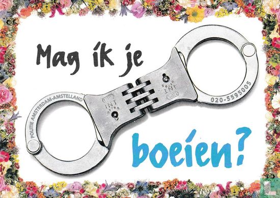 S000875 - Politie Amsterdam-Amstelland "Mag ik je boeien?" - Afbeelding 1