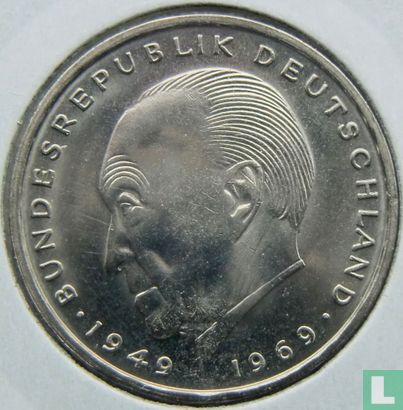 Allemagne 2 mark 1975 (D - Konrad Adenauer) - Image 2