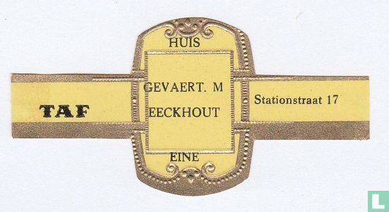Huis Gevaert. M Eeckhout Eine - Stationstraat 17 - Afbeelding 1