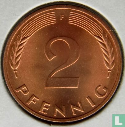 Duitsland 2 pfennig 1977 (F) - Afbeelding 2