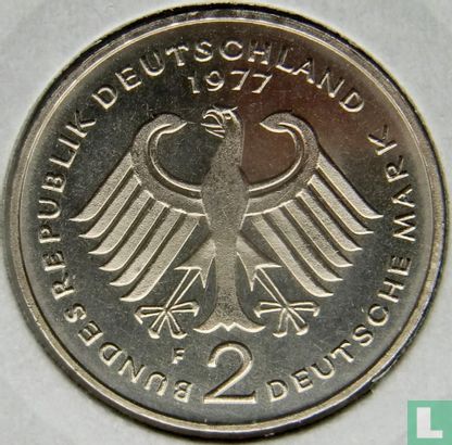 Duitsland 2 mark 1977 (F - Theodor Heuss) - Afbeelding 1