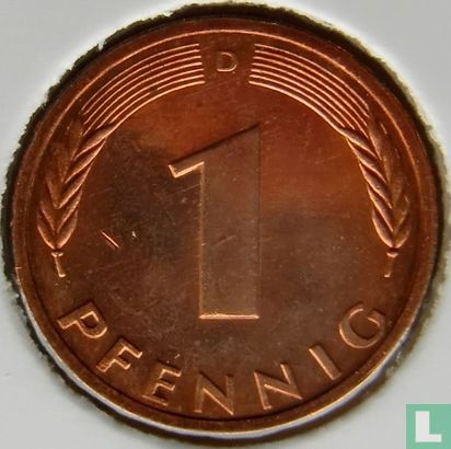 Duitsland 1 pfennig 1977 (D) - Afbeelding 2