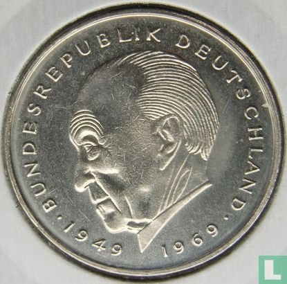 Allemagne 2 mark 1977 (D - Konrad Adenauer) - Image 2