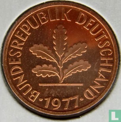 Duitsland 2 pfennig 1977 (D) - Afbeelding 1