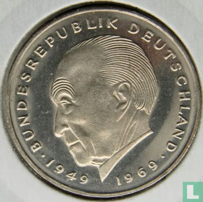 Duitsland 2 mark 1977 (F - Konrad Adenauer) - Afbeelding 2