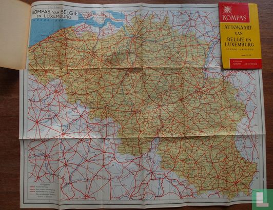 Kompas Autokaart van België en Luxemburg - Afbeelding 3
