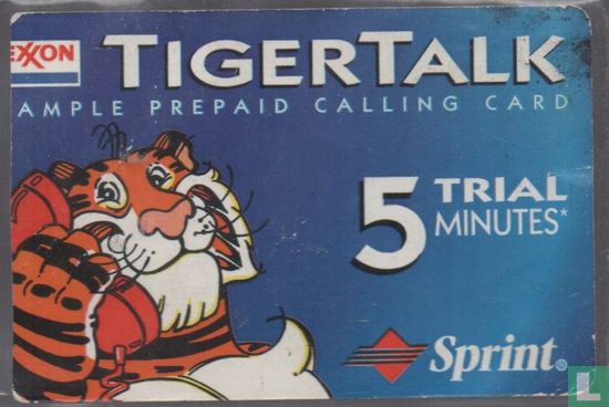 Exxon TigerTalk Sample Card - Image 1