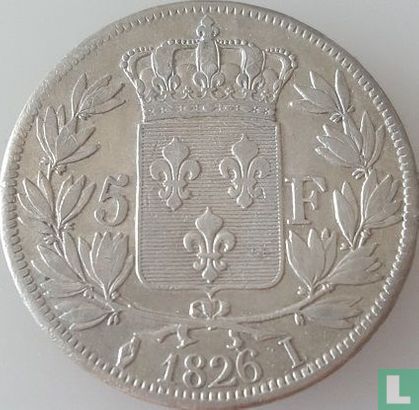 Frankrijk 5 francs 1826 (I) - Afbeelding 1
