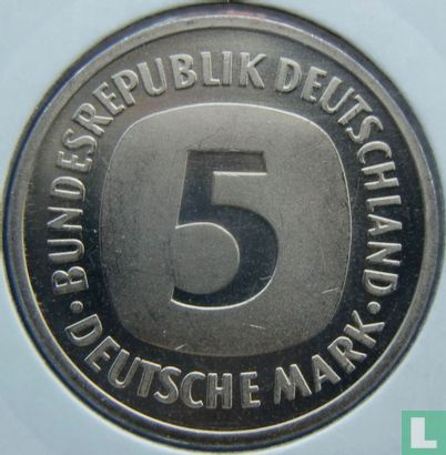 Allemagne 5 mark 1994 (G) - Image 2