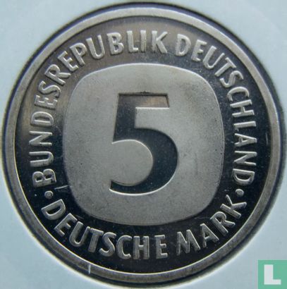 Allemagne 5 mark 1994 (J) - Image 2