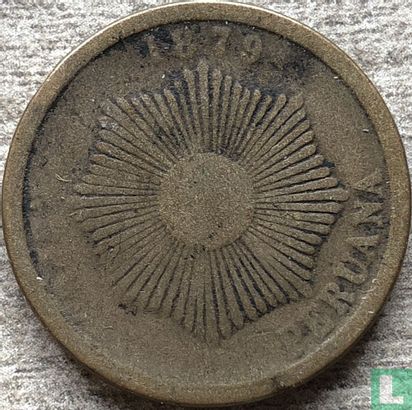 Peru 2 centavos 1879 (muntslag) - Afbeelding 1