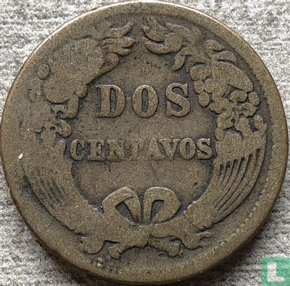 Pérou 2 centavos 1879 (frappe monnaie) - Image 2