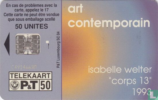 Isabelle Welter "corps 13" 1993 - Afbeelding 1