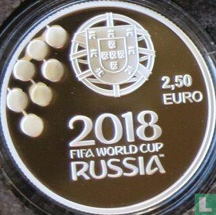 Portugal 2½ euro 2018 (PROOF - silver) "Football World Cup in Russia" - Image 1