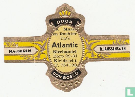 J. Maas en Dochter Café Atlantic Bierhandel Dorp 29 31 Kieldrecht T. 754190 - Afbeelding 1