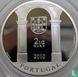 Portugal 2½ euro 2010 (BE - argent) "The Palace Square of Lisbon" - Image 1