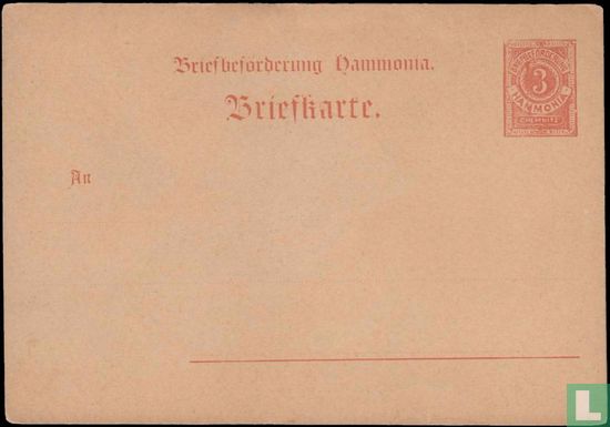 Briefbeförderung Hammonia - Neues Ziffern - Bild 1