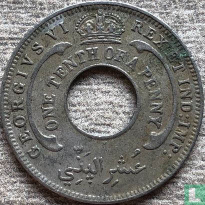Afrique de l'Ouest britannique 1/10 penny 1946 (H) - Image 2