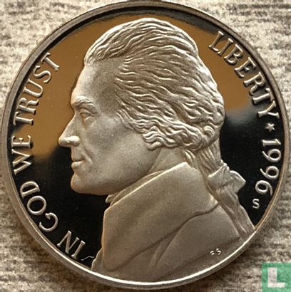 États-Unis 5 cents 1996 (BE) - Image 1