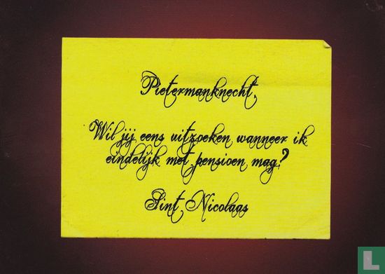 B090339a - Sinterklaas "Pietermanknecht"  - Afbeelding 1