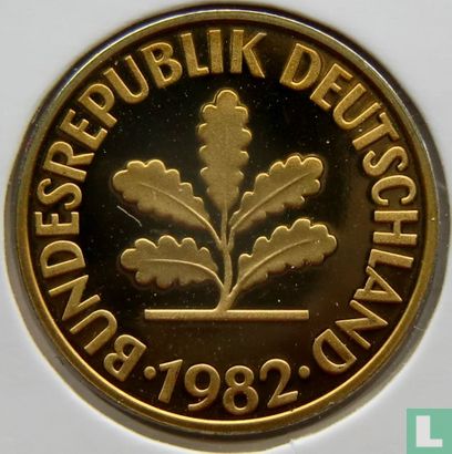 Duitsland 10 pfennig 1982 (F) - Afbeelding 1