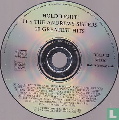 Hold tight! it's... the Andrews Sisters 20 greatest hits - Image 3