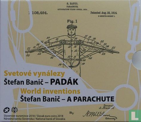 Slovakia mint set 2018 "World inventions - a parachute" - Image 1