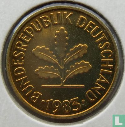 Duitsland 5 pfennig 1983 (F) - Afbeelding 1