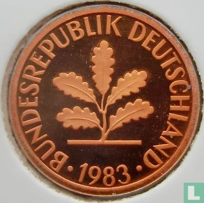 Germany 1 pfennig 1983 (PROOF - G) - Image 1