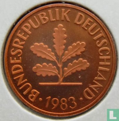 Germany 2 pfennig 1983 (J) - Image 1