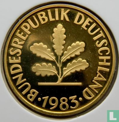Germany 10 pfennig 1983 (G) - Image 1