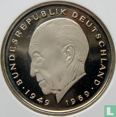Duitsland 2 mark 1983 (PROOF - D - Konrad Adenauer) - Afbeelding 2