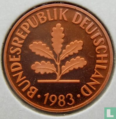 Germany 2 pfennig 1983 (G) - Image 1
