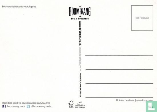 B120029 - Boomerang supports vooruitgang "Jij moet lekker zo door gaan" - Afbeelding 2