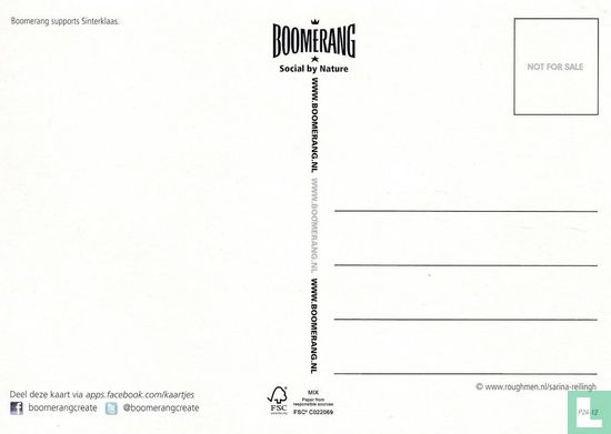 B120212 - Boomerang supports Sinterklaas "Sint Nicolas study of immortaility" - Image 2