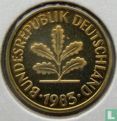 Duitsland 5 pfennig 1983 (D) - Afbeelding 1