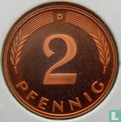 Duitsland 2 pfennig 1983 (D) - Afbeelding 2