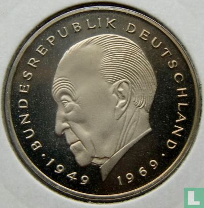 Germany 2 mark 1983 (PROOF - J - Konrad Adenauer) - Image 2