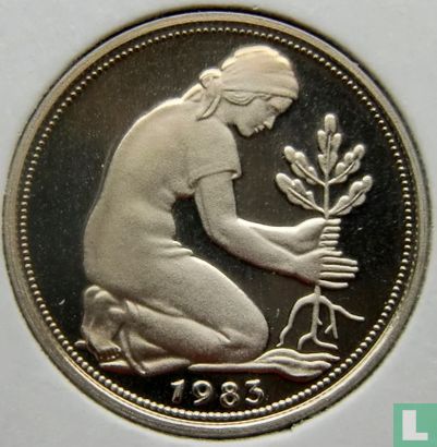 Duitsland 50 pfennig 1983 (PROOF - G) - Afbeelding 1