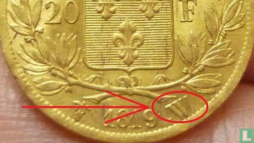 France 20 francs 1819 (W) - Image 3